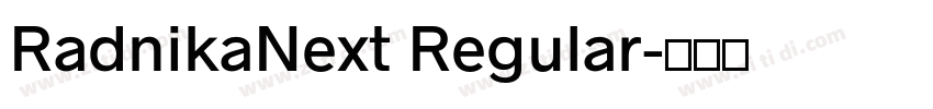 RadnikaNext Regular字体转换